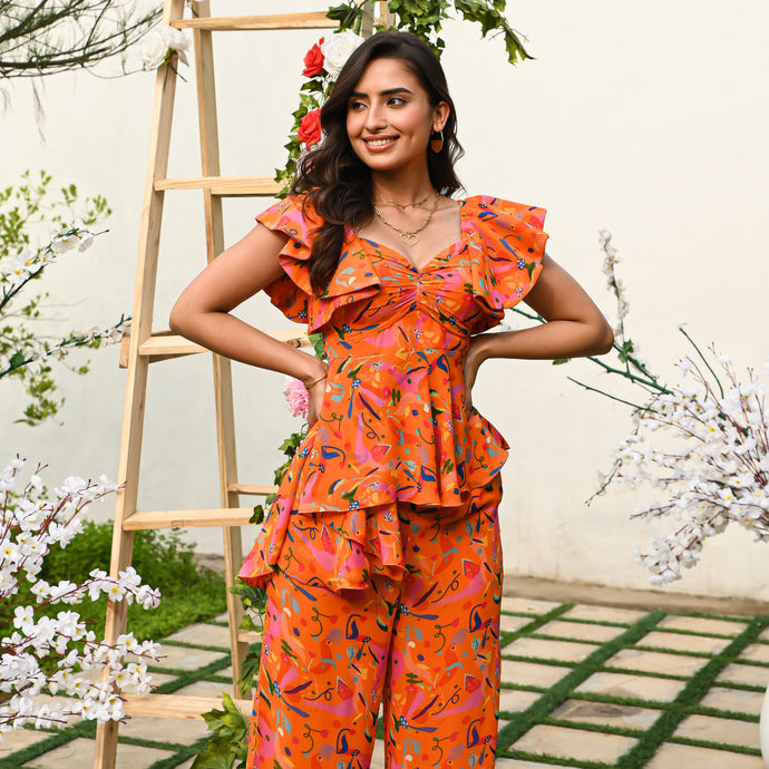 Valencia Orange Co-ord Set